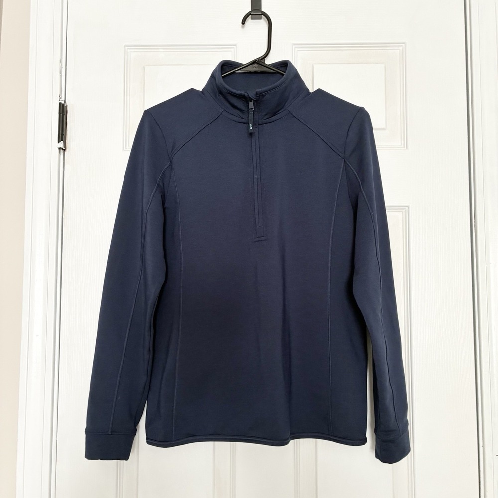 Vineyard Vines Performance Clubhouse Quarter Zip Pullover Navy Blue Mens Small